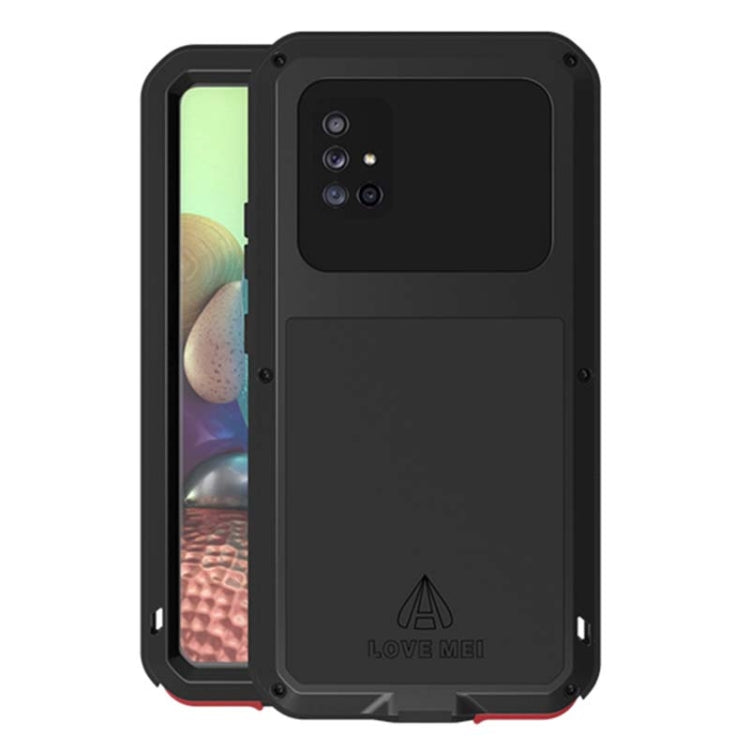 LOVE MEI Metal Shockproof Waterproof Dustproof Protective Case with Glass, For Samsung Galaxy A21 (US Version), For Samsung Galaxy A51 5G, For Samsung Galaxy A71 5G, For Samsung Galaxy S20 FE