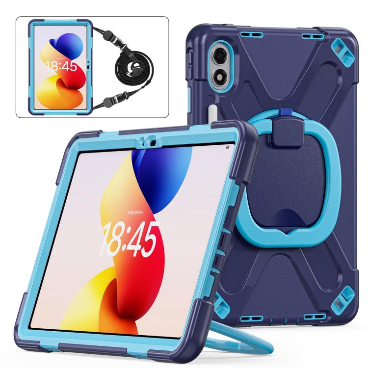 Silicone Hybrid PC Tablet Case with Holder & Shoulder Strap, For Xiaomi Redmi Pad 2 Pro 12.1 2026