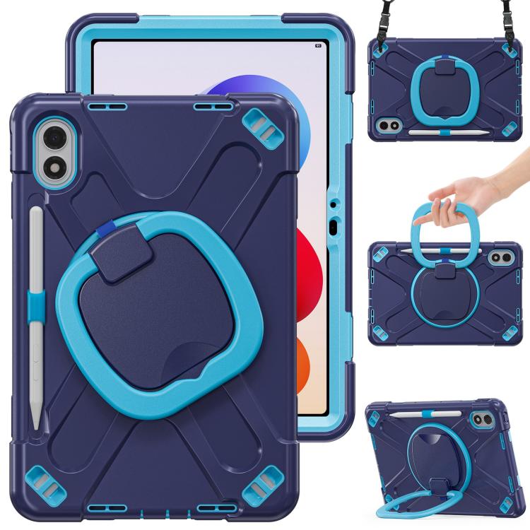 Silicone Hybrid PC Tablet Case with Holder & Shoulder Strap, For Xiaomi Redmi Pad 2 Pro 12.1 2026