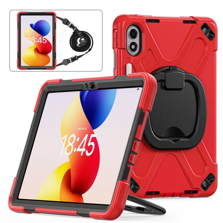Silicone Hybrid PC Tablet Case with Holder & Shoulder Strap, For Xiaomi Redmi Pad 2 Pro 12.1 2026