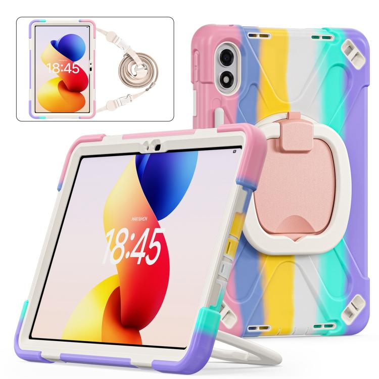 Silicone Hybrid PC Tablet Case with Holder & Shoulder Strap, For Xiaomi Redmi Pad 2 Pro 12.1 2026