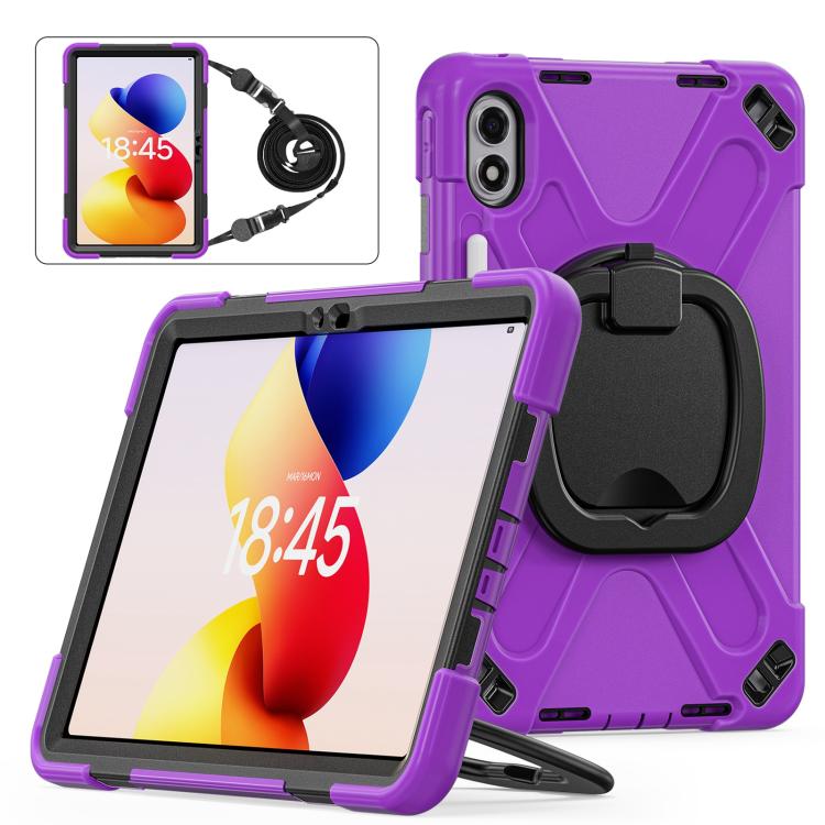 Silicone Hybrid PC Tablet Case with Holder & Shoulder Strap, For Xiaomi Redmi Pad 2 Pro 12.1 2026