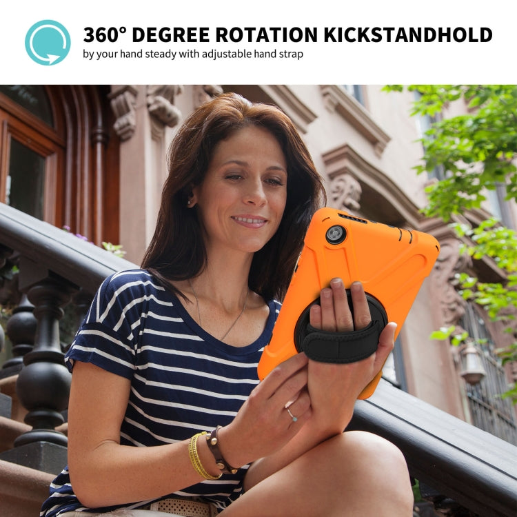 Shockproof Colorful Silicone + PC Protective Case with Holder & Hand Grip Strap & Shoulder Strap, For Lenovo Tab M8