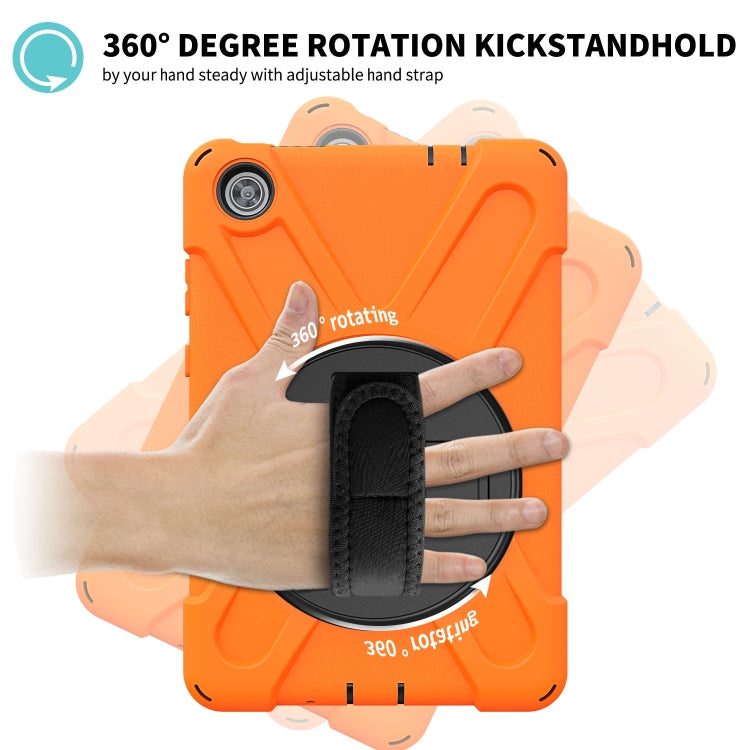 Shockproof Colorful Silicone + PC Protective Case with Holder & Hand Grip Strap & Shoulder Strap, For Lenovo Tab M8