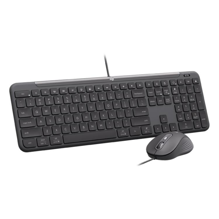 Logitech MK620 Signature Slim Wired Keyboard and Wired Mouse Combo for Business