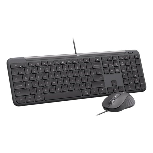 Logitech MK620 Signature Slim Wired Keyboard and Wired Mouse Combo for Business