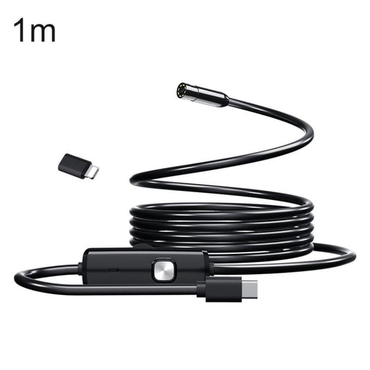 AN112T Type-C and 8 Pin IP67 8LEDs 8mm Industry Digital Endoscope, 1m Hard Cable, 2m Hard Cable, 3.5m Hard Cable, 5m Hard Cable, 10m Hard Cable