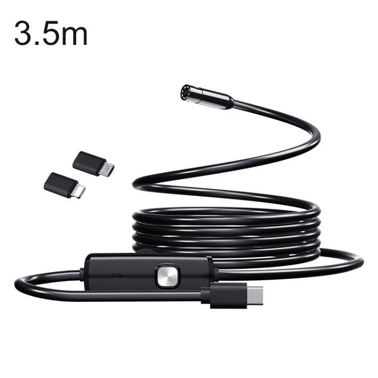 AN112T Type-C, Micro USB and 8 Pin IP67 8LEDs 5.5mm Industry Digital Endoscope, 1m Flexible Cable, 2m Flexible Cable, 3.5m Flexible Cable, 5m Flexible Cable, 10m Flexible Cable, 1m Hard Cable, 2m Hard Cable, 3.5m Hard Cable, 5m Hard Cable, 10m Hard Cable