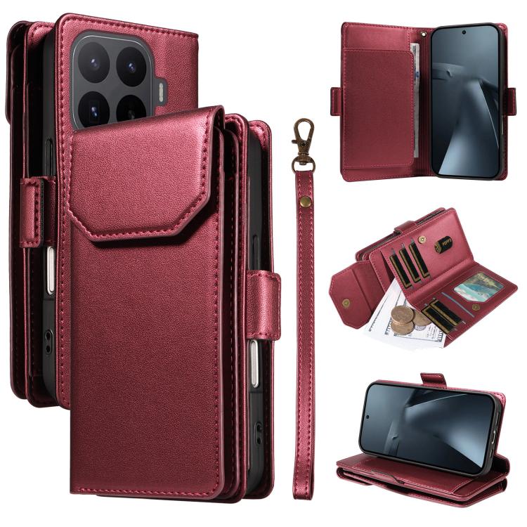 Multi Card Wallet Leather Phone Case with Strap, For Xiaomi Poco C95 Pro, For Xiaomi 17 Max 5G, For Xiaomi 17T Pro 5G Global, For Xiaomi 17T 5G Global