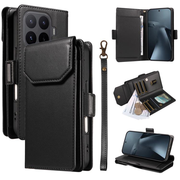 Multi Card Wallet Leather Phone Case with Strap, For Xiaomi Poco C95 Pro, For Xiaomi 17 Max 5G, For Xiaomi 17T Pro 5G Global, For Xiaomi 17T 5G Global