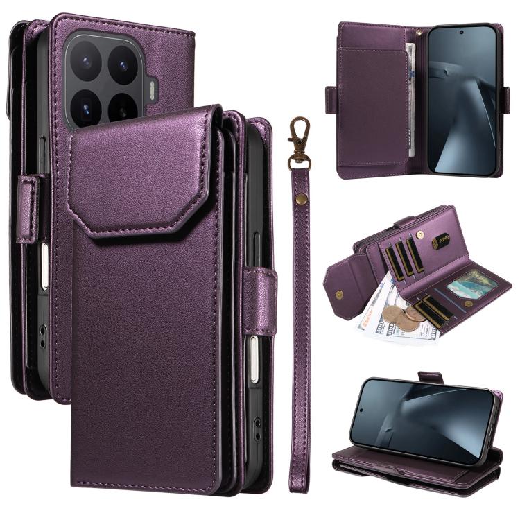 Multi Card Wallet Leather Phone Case with Strap, For Xiaomi Poco C95 Pro, For Xiaomi 17 Max 5G, For Xiaomi 17T Pro 5G Global, For Xiaomi 17T 5G Global
