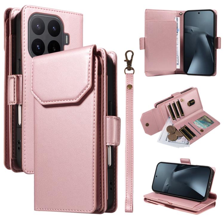 Multi Card Wallet Leather Phone Case with Strap, For Xiaomi Poco C95 Pro, For Xiaomi 17 Max 5G, For Xiaomi 17T Pro 5G Global, For Xiaomi 17T 5G Global