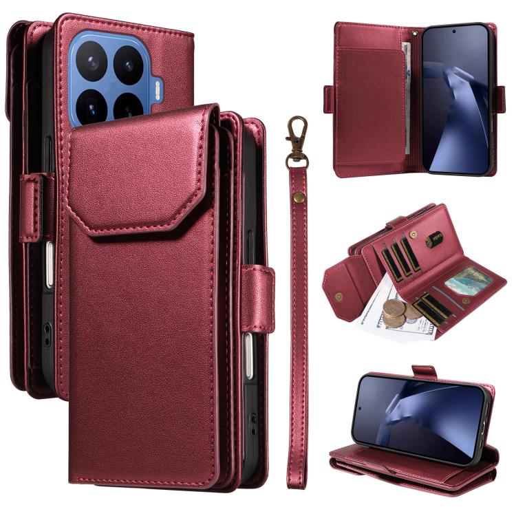 Multi Card Wallet Leather Phone Case with Strap, For Xiaomi Poco C95 Pro, For Xiaomi 17 Max 5G, For Xiaomi 17T Pro 5G Global, For Xiaomi 17T 5G Global