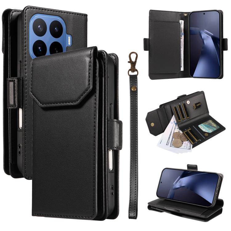 Multi Card Wallet Leather Phone Case with Strap, For Xiaomi Poco C95 Pro, For Xiaomi 17 Max 5G, For Xiaomi 17T Pro 5G Global, For Xiaomi 17T 5G Global