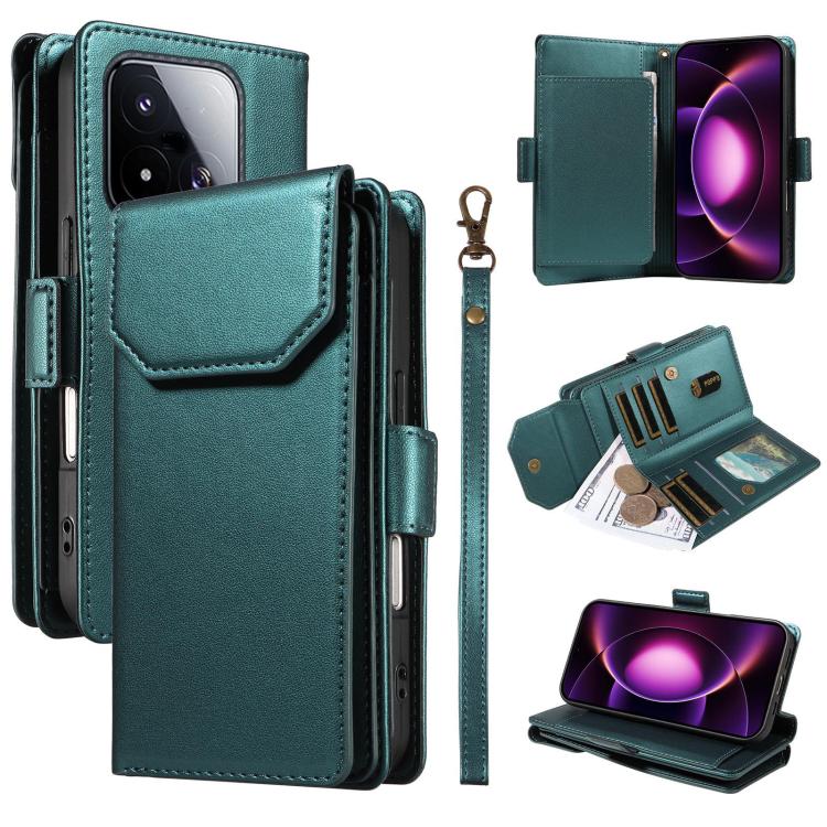 Multi Card Wallet Leather Phone Case with Strap, For Xiaomi Poco C95 Pro, For Xiaomi 17 Max 5G, For Xiaomi 17T Pro 5G Global, For Xiaomi 17T 5G Global
