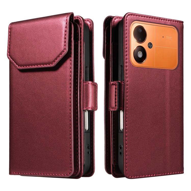 Multi Card Wallet Leather Phone Case with Strap, For Xiaomi Poco M8 Power 5G, For Xiaomi Poco C95 Pro, For Xiaomi 17 Max 5G, For Xiaomi 17T Pro 5G Global, For Xiaomi 17T 5G Global