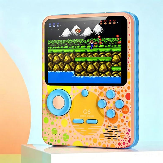 G6 3.5 Inch Screen Handheld Game Console Video Gaming Machine for Kids, Single, Double
