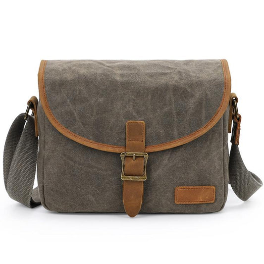 Canvas DSLR Camera Messenger Bag Shockproof Large Capacity Bag, 27 x 20 x 13cm