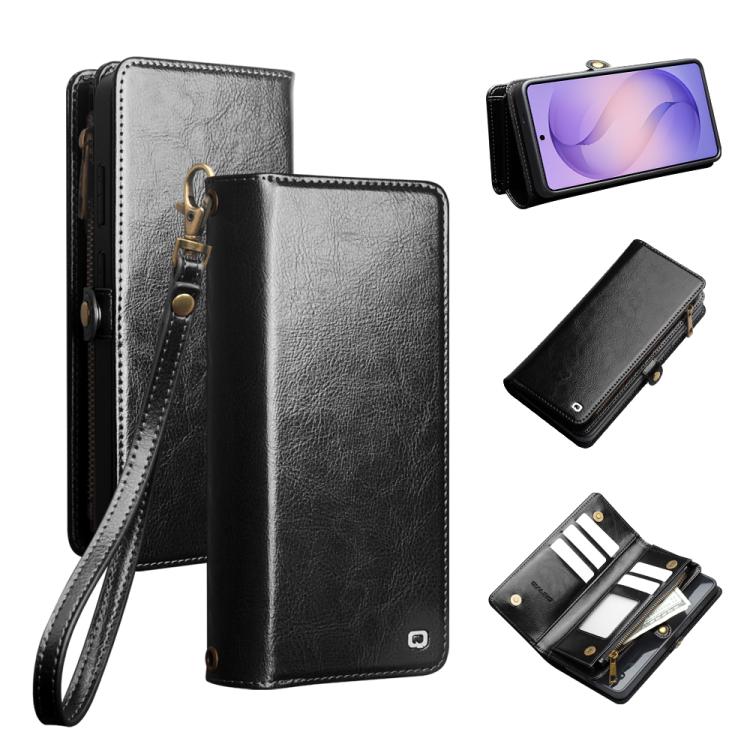 QIALINO 2 in 1 Detachable Leather Handbag Phone Case, For Galaxy S26 Ultra 5G, For Galaxy S25 Ultra 5G
