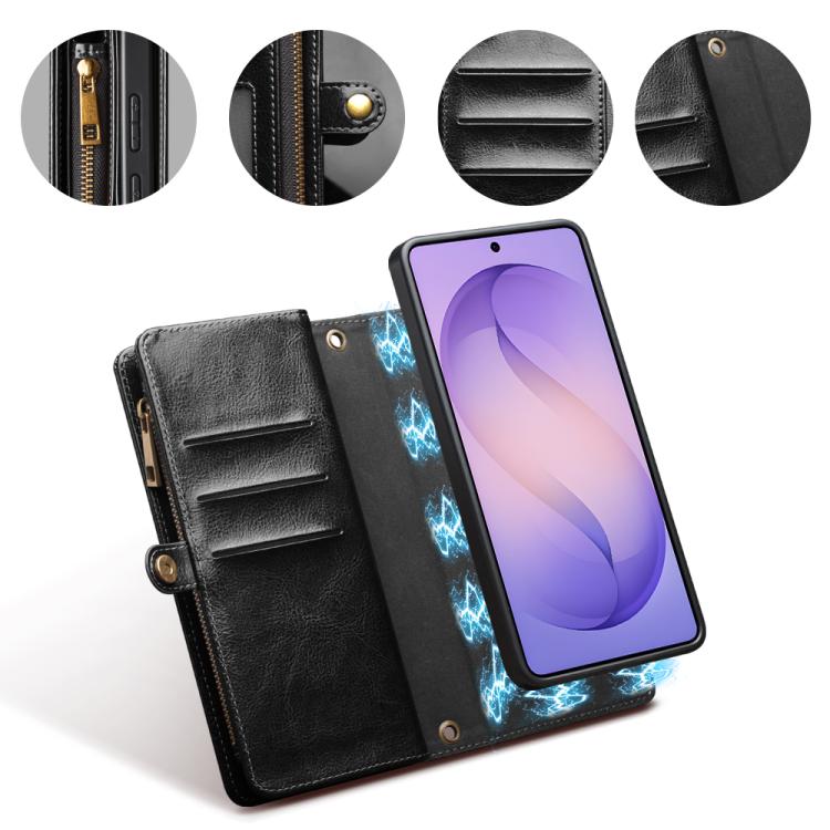 QIALINO 2 in 1 Detachable Leather Handbag Phone Case, For Galaxy S26 Ultra 5G, For Galaxy S25 Ultra 5G
