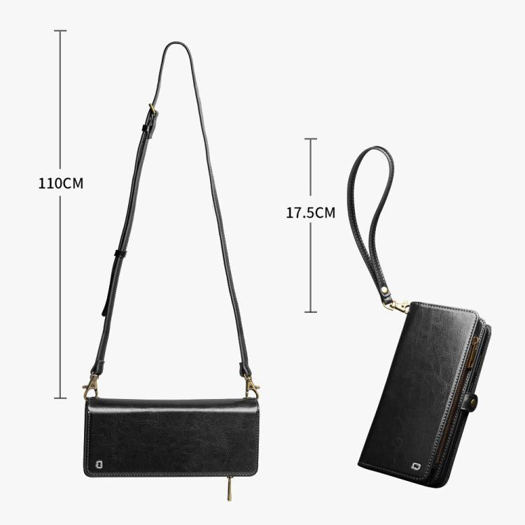 QIALINO 2 in 1 Detachable Leather Handbag Phone Case, For Galaxy S26 Ultra 5G, For Galaxy S25 Ultra 5G