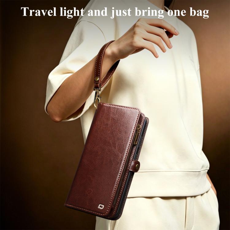 QIALINO 2 in 1 Detachable Leather Handbag Phone Case, For Galaxy S26 Ultra 5G, For Galaxy S25 Ultra 5G