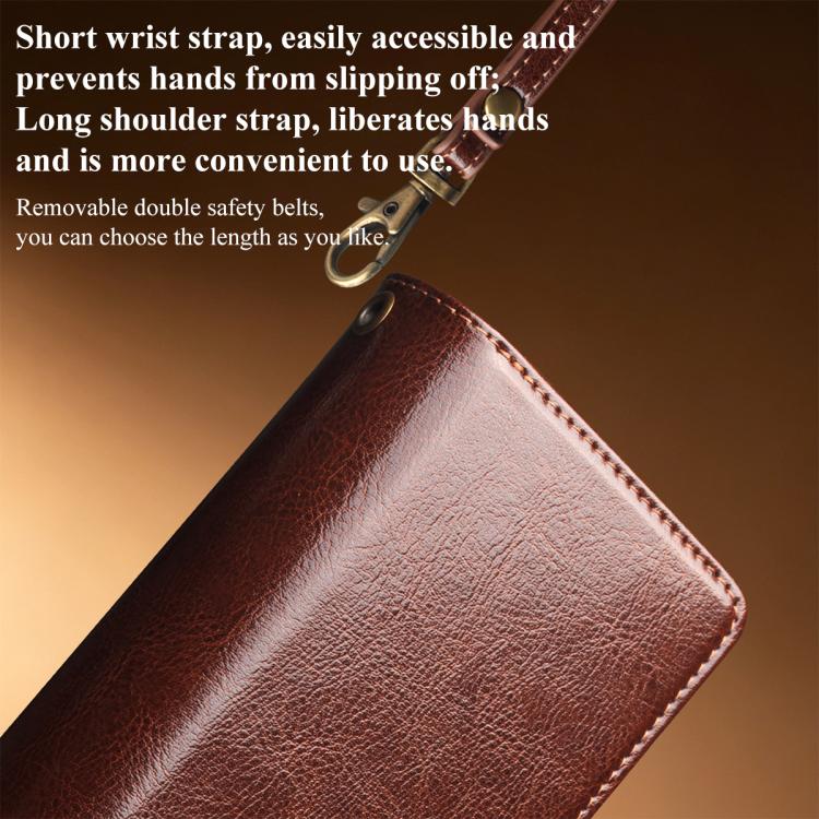 QIALINO 2 in 1 Detachable Leather Handbag Phone Case, For Galaxy S26 Ultra 5G, For Galaxy S25 Ultra 5G