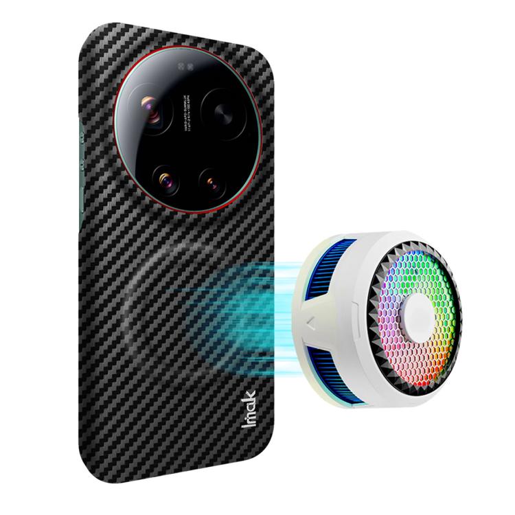 imak Ruiyi Series Red Ring Carbon Fiber Texture Magnetic Phone Case, For Xiaomi 17 Max 5G, For Xiaomi 17T Pro 5G, For Xiaomi 17T 5G, For Xiaomi 17 Ultra by Leica