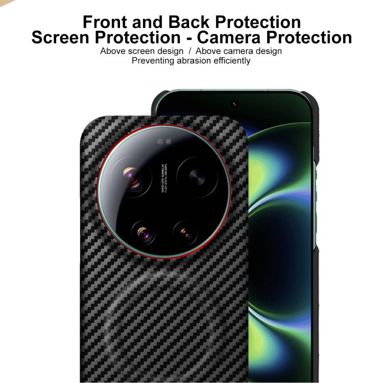imak Ruiyi Series Red Ring Carbon Fiber Texture Magnetic Phone Case, For Xiaomi 17 Ultra by Leica