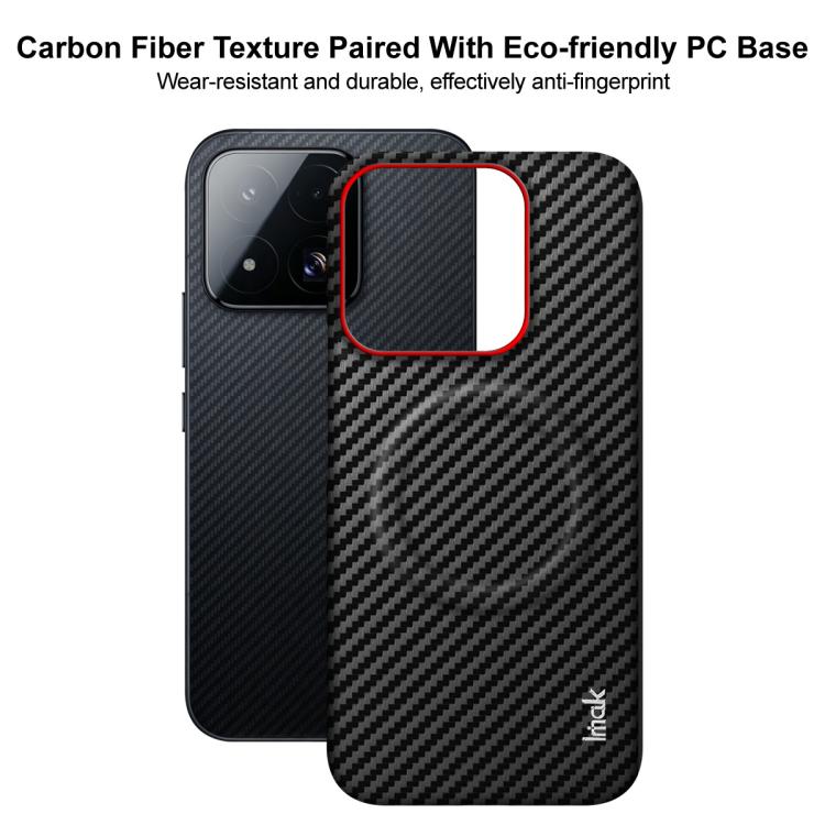 imak Ruiyi Series Red Ring Carbon Fiber Texture Magnetic Phone Case, For Xiaomi 17 Max 5G, For Xiaomi 17T Pro 5G, For Xiaomi 17T 5G, For Xiaomi 17 Ultra by Leica