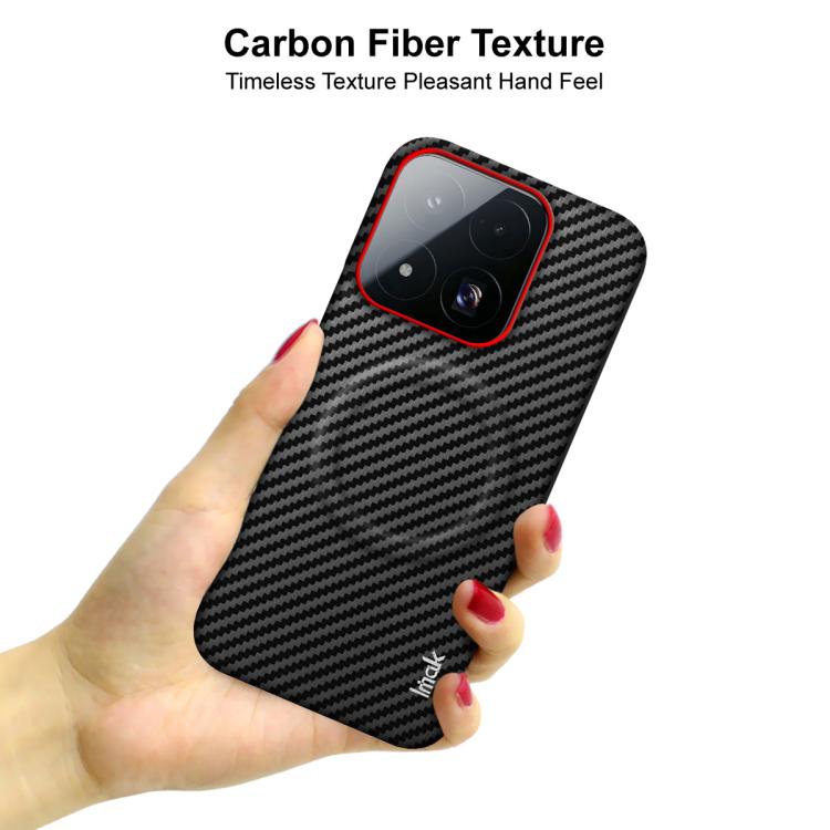 imak Ruiyi Series Red Ring Carbon Fiber Texture Magnetic Phone Case, For Xiaomi 17 Max 5G, For Xiaomi 17T Pro 5G, For Xiaomi 17T 5G, For Xiaomi 17 Ultra by Leica