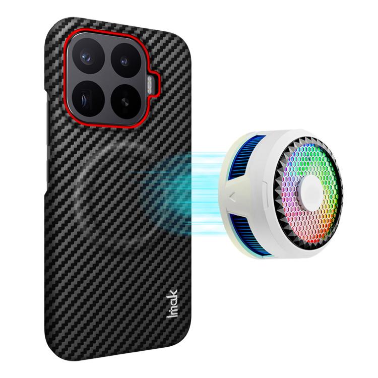imak Ruiyi Series Red Ring Carbon Fiber Texture Magnetic Phone Case, For Xiaomi 17 Max 5G, For Xiaomi 17T Pro 5G, For Xiaomi 17T 5G, For Xiaomi 17 Ultra by Leica