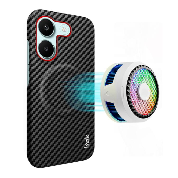 imak Ruiyi Series Red Ring Carbon Fiber Texture Magnetic Phone Case, For Redmi K90 Max 5G, For Redmi Turbo 5 Max 5G / Poco X8 Pro Max 5G, For Redmi Turbo 5 5G / Poco X8 Pro 5G, For Redmi K90 Pro Max / Poco F8 Ultra 5G, For Redmi K90 / Poco F8 Pro 5G