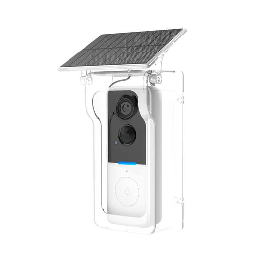 1MP HD Graffiti Smart Video Doorbell Camera With Solar Panel Charging Rain Cover