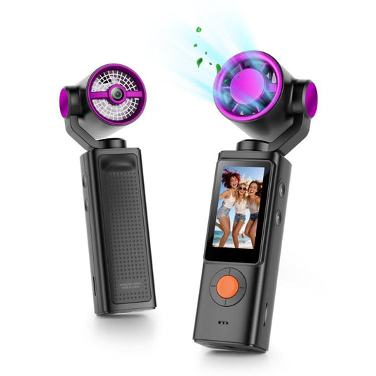 F21 1.97 inch IPS Screen 1080P HD Handheld Vlog Video Camera with Fan