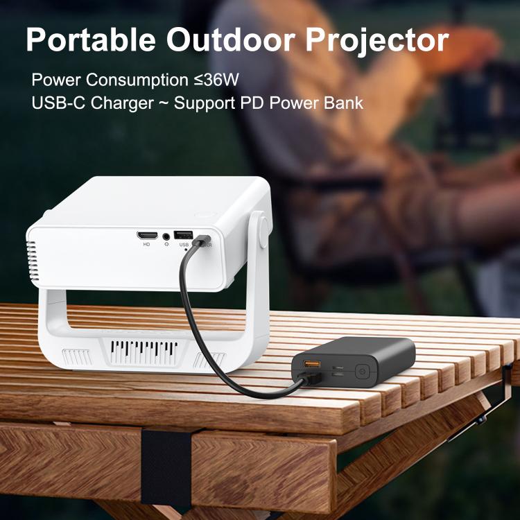 C880 Portable HD Outdoor Mini Projector for Home Use, EU Plug, US Plug, UK Plug, AU Plug