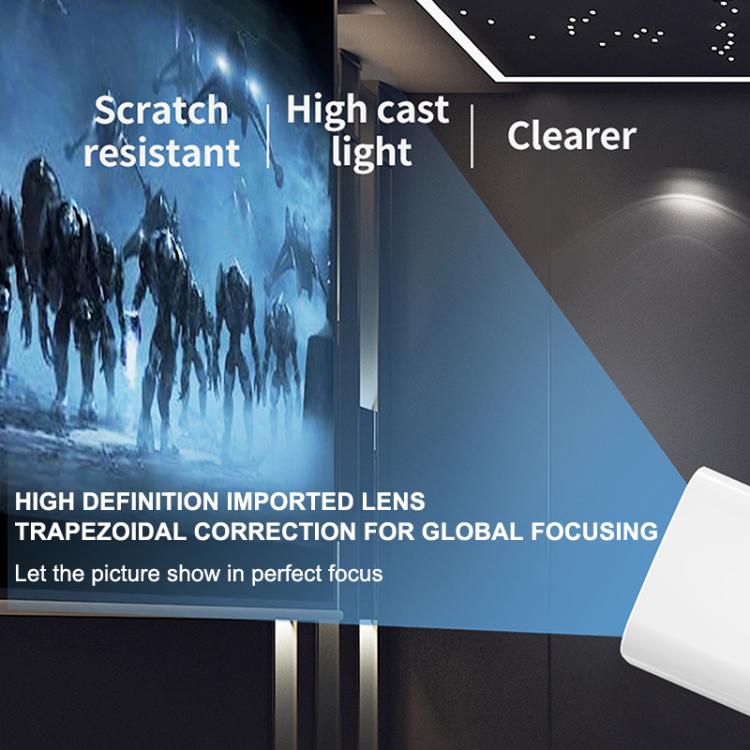 P30 Max Android 13 4K High Definition Smart Portable Projector with Built-in Speaker, EU Plug, US Plug, UK Plug, AU Plug