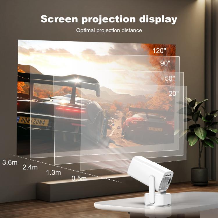 P30 Max Android 13 4K High Definition Smart Portable Projector with Built-in Speaker, EU Plug, US Plug, UK Plug, AU Plug