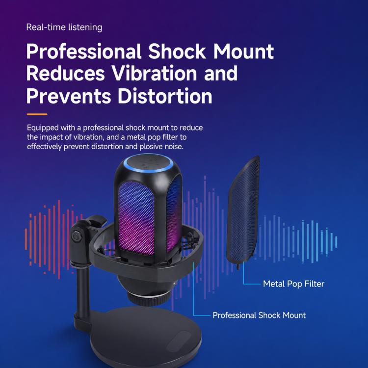 APK001 AI Noise Reduction USB Condenser Cantilever Microphone, APK001 Cantilever Microphone