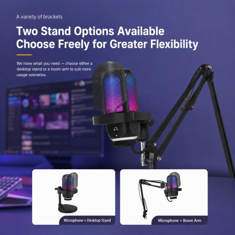 APK001 AI Noise Reduction USB Condenser Cantilever Microphone, APK001 Cantilever Microphone