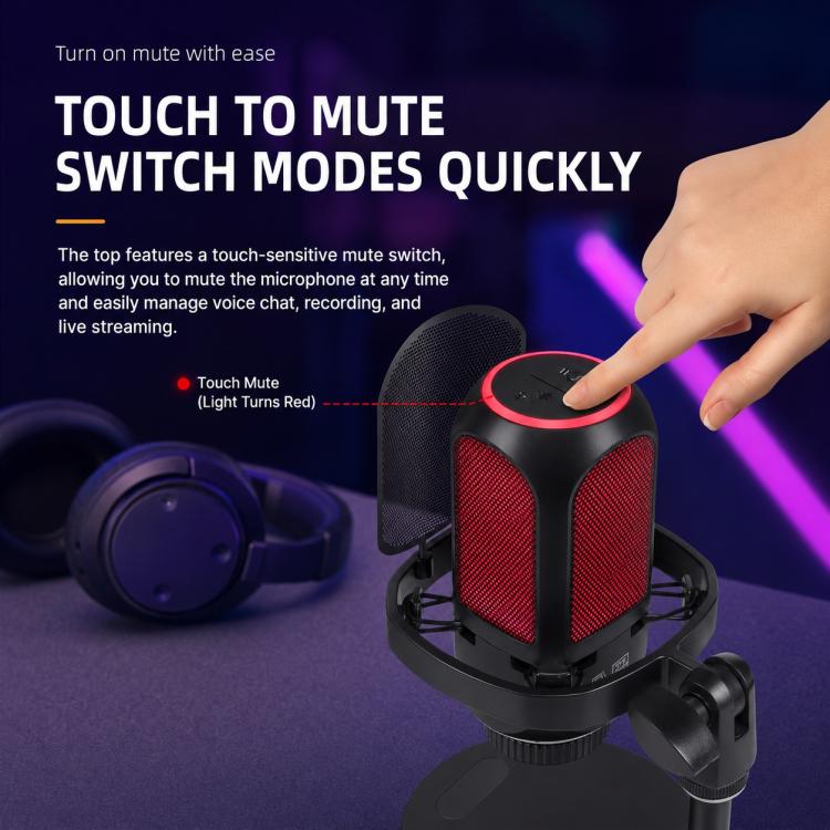 APK001 AI Noise Reduction USB Condenser Cantilever Microphone, APK001 Cantilever Microphone