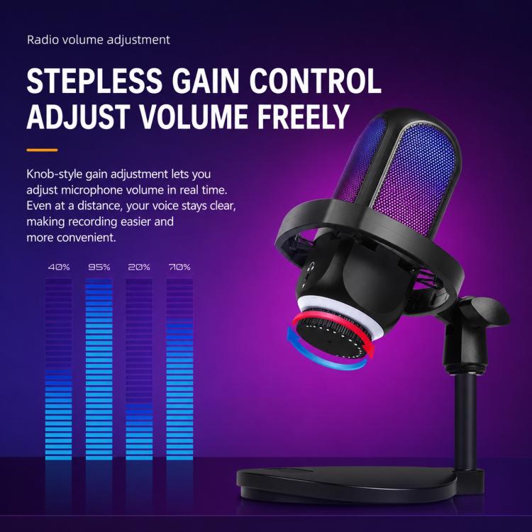 APK001 AI Noise Reduction USB Condenser Cantilever Microphone, APK001 Cantilever Microphone