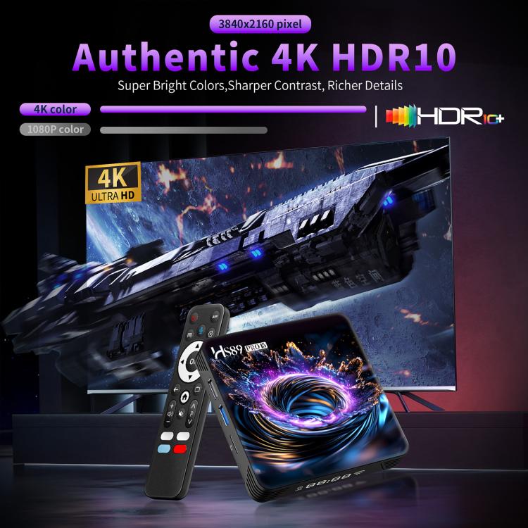 HS89 Pro 15 Android 14 Smart TV Set Top Box, RK3539 Quad-Core Cortex-A55, 2GB+16GB, 4GB+32GB