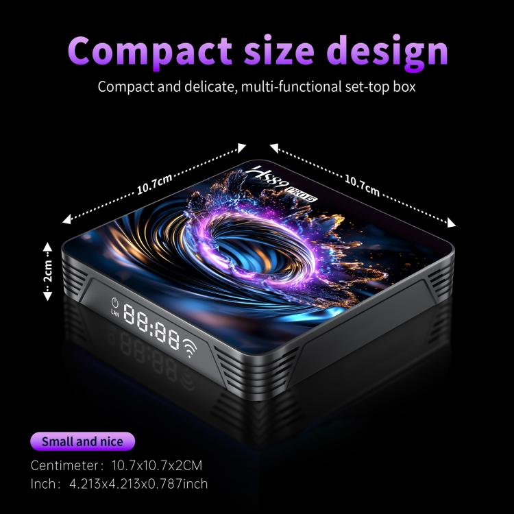 HS89 Pro 15 Android 14 Smart TV Set Top Box, RK3539 Quad-Core Cortex-A55, 2GB+16GB, 4GB+32GB
