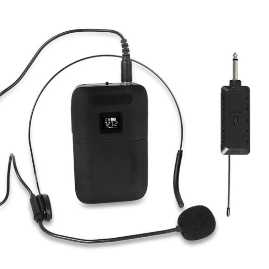 E8 2 in 1 VHF Wireless Dual-Channel Microphone, Headset, Lavalier