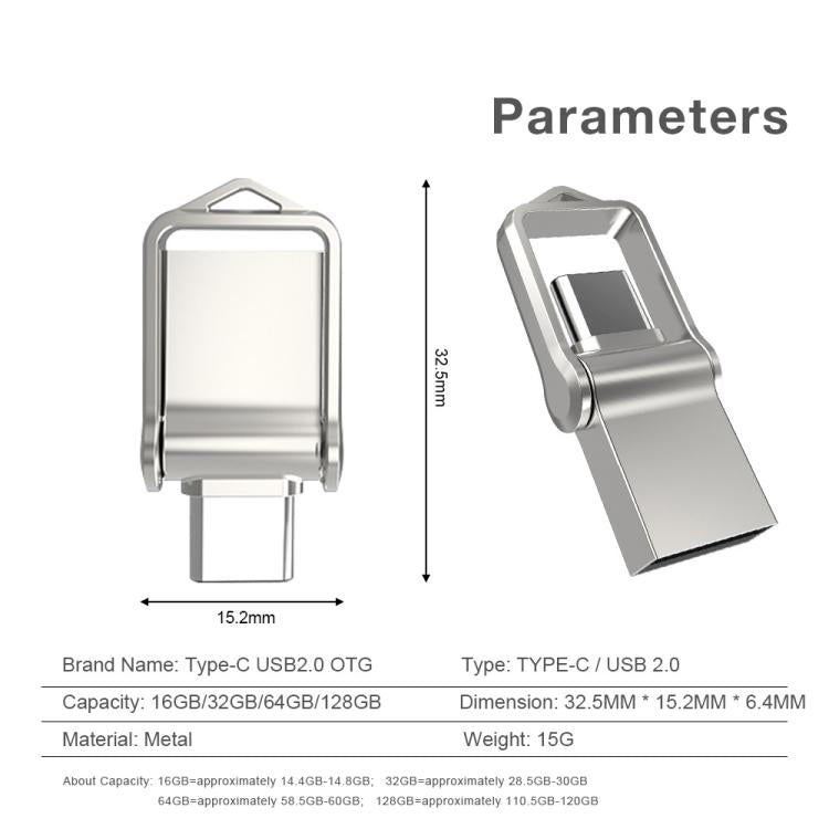 USB 3.0 Type-C High Speed Mini Computer & Phone Dual-purpose Rotary U Disk, Type-C3.0 16GB, Type-C3.0 32GB, Type-C3.0 64GB, Type-C3.0 128GB