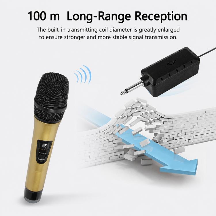 E8 2 in 1 VHF Wireless Noise Reduction Handheld Microphone