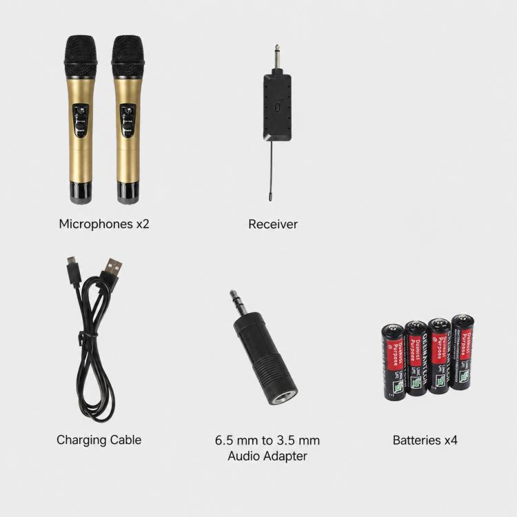 E8 2 in 1 VHF Wireless Noise Reduction Handheld Microphone