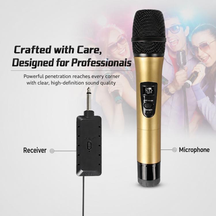 E8 1 to 2 VHF Wireless Noise Reduction Handheld Microphone