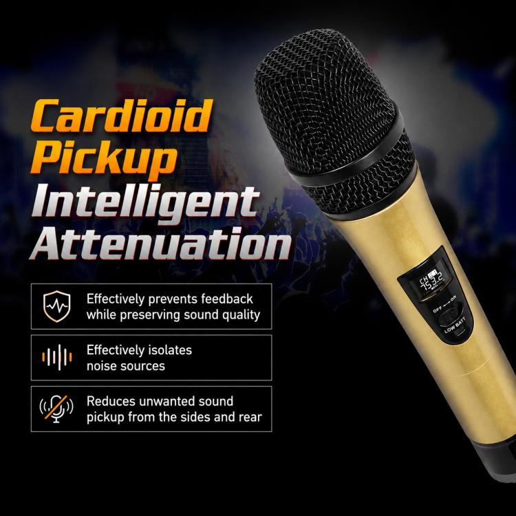 E8 1 to 2 VHF Wireless Noise Reduction Handheld Microphone